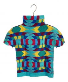 me ISSEY MIYAKE（ミーイッセイ ミヤケ）の古着「FRUCTUS TRUNK PLEATS T」｜ブルー