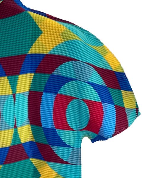 me ISSEY MIYAKE（ミーイッセイ ミヤケ）me ISSEY MIYAKE (ミーイッセイ ミヤケ) FRUCTUS TRUNK PLEATS T ブルー サイズ:freeの古着・服飾アイテム