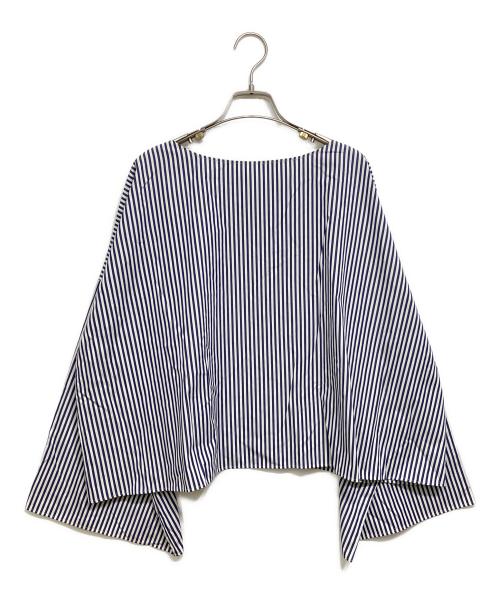 STEVEN ALAN（スティーブンアラン）STEVEN ALAN (スティーブンアラン) FLARED SLEEVE SHIRT ネイビー サイズ:Sの古着・服飾アイテム