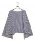 STEVEN ALAN（スティーブンアラン）の古着「FLARED SLEEVE SHIRT」｜ネイビー