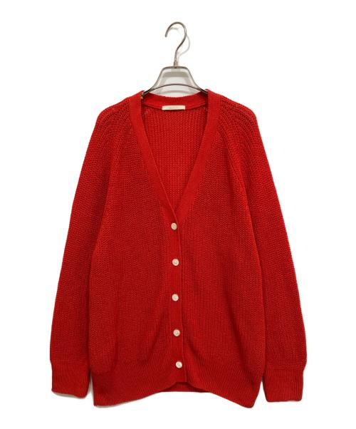 Plage（プラージュ）Plage (プラージュ) コットンカーディガン レッド サイズ:表記無しの古着・服飾アイテム