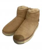 suicokeスイコック）の古着「バックジップショートブーツ」｜ベージュ