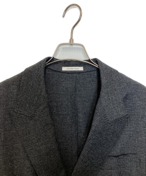 Couture d'adam（クチュールドアダム）Couture d'adam (クチュールドアダム) AP STUDIO (エーピーストゥディオ) 【別注】OVERSIZED DOUBLE JK ダークグレー サイズ:38の古着・服飾アイテム