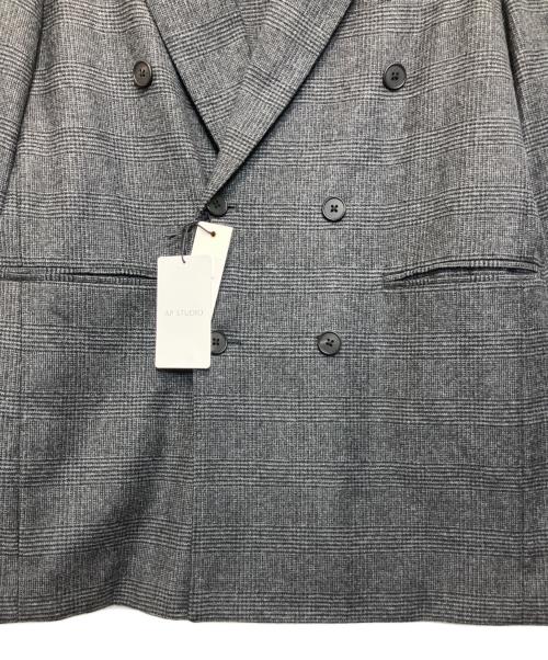 Couture d'adam（クチュールドアダム）Couture d'adam (クチュールドアダム) AP STUDIO (エーピーストゥディオ) 【別注】OVERSIZED DOUBLE JK ダークグレー サイズ:38の古着・服飾アイテム