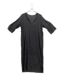 MUSE de Deuxieme Classe（ミューズ ドゥーズィエム クラス）の古着「LINEN long ワンピース」｜ブラック