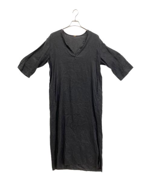 MUSE de Deuxieme Classe（ミューズ ドゥーズィエム クラス）MUSE de Deuxieme Classe (ミューズ ドゥーズィエム クラス) LINEN long ワンピース ブラック サイズ:freeの古着・服飾アイテム