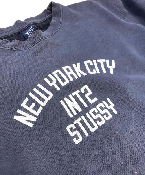 stussy（ステューシー）stussy (ステューシー) 90s カレッジスウェット ネイビー サイズ:Sの古着・服飾アイテム