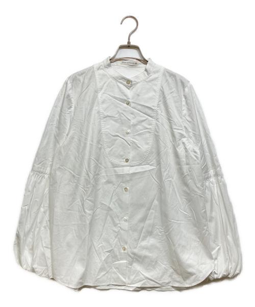 mina perhonen（ミナ ペルホネン）mina perhonen (ミナ ペルホネン) 長袖ブラウス ホワイト サイズ:38の古着・服飾アイテム