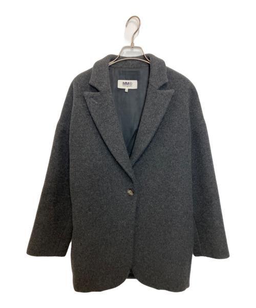 MM6 Maison Margiela（エムエムシックスメゾンマルジェラ）MM6 Maison Margiela (エムエムシックスメゾンマルジェラ) ハーフチェスターコート グレー サイズ:36の古着・服飾アイテム
