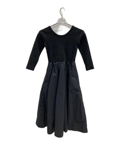 ST.ROONEY（セントルーニー）ST.ROONEY (セントルーニー) リブ切替フレアワンピース ブラック サイズ:FREEの古着・服飾アイテム