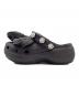 crocs (クロックス) UNITED ARROWS (ユナイテッドアローズ) クラシックプラットフォーム グリッターサンダル ブラック サイズ:6：7000円