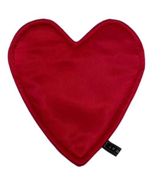 LUDLOW（ラドロー）LUDLOW (ラドロー) ハートサテンポーチ レッドの古着・服飾アイテム