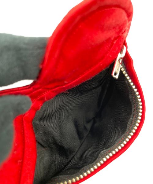 LUDLOW（ラドロー）LUDLOW (ラドロー) ハートサテンポーチ レッドの古着・服飾アイテム