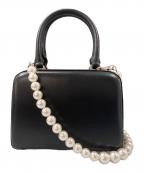 Simone Rochaシモーネ ロシャ）の古着「MINI HANDHELD CASE BAG W/ CHUNKY PEARL CROSSBODY バッグ」｜ブラック