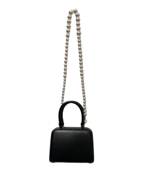 Simone Rocha（シモーネ ロシャ）Simone Rocha (シモーネ ロシャ) MINI HANDHELD CASE BAG W/ CHUNKY PEARL CROSSBODY バッグ ブラックの古着・服飾アイテム