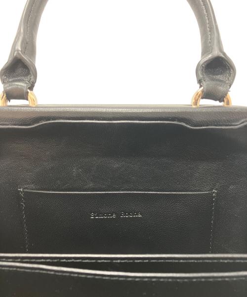 Simone Rocha（シモーネ ロシャ）Simone Rocha (シモーネ ロシャ) MINI HANDHELD CASE BAG W/ CHUNKY PEARL CROSSBODY バッグ ブラックの古着・服飾アイテム