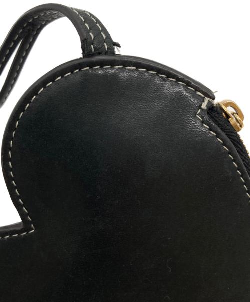 JIL SANDER（ジルサンダー）JIL SANDER (ジルサンダー) HEART POUCH ブラックの古着・服飾アイテム