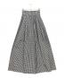 elu.（エル）の古着「Suzan tack&gather skirt shape Wide Pants」｜ホワイト×ブラック