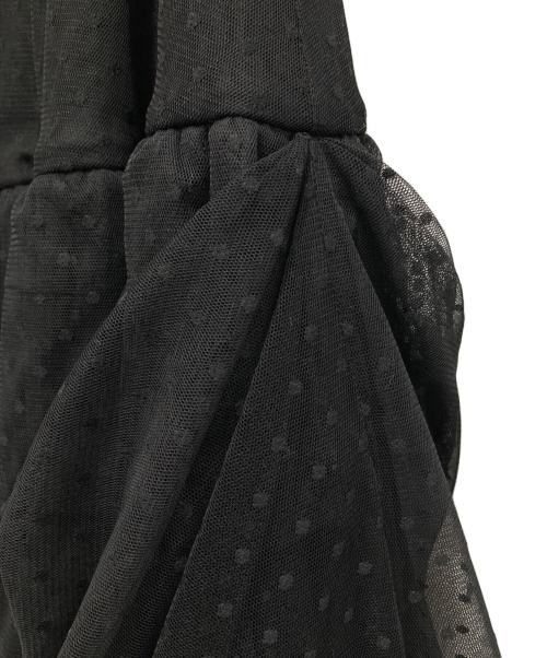rosy monster（ロージーモンスター）rosy monster (ロージーモンスター) ドットチュールボリュームスカート ブラック サイズ:Mの古着・服飾アイテム