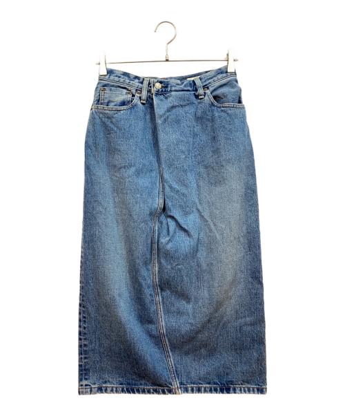 HYKE（ハイク）HYKE (ハイク) DENIM MIDI SKIRT インディゴ サイズ:1の古着・服飾アイテム