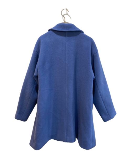 ROSSO（ロッソ）ROSSO (ロッソ) ショールダブルブレストミドルコート ブルー サイズ:FREEの古着・服飾アイテム