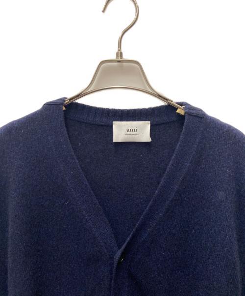 AMI Alexandre Mattiussi（アミアレクサンドルマテュッシ）AMI Alexandre Mattiussi (アミアレクサンドルマテュッシ) カーディガン/カシミヤ混 ネイビー サイズ:Lの古着・服飾アイテム