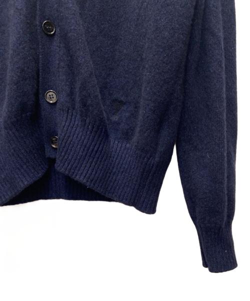 AMI Alexandre Mattiussi（アミアレクサンドルマテュッシ）AMI Alexandre Mattiussi (アミアレクサンドルマテュッシ) カーディガン/カシミヤ混 ネイビー サイズ:Lの古着・服飾アイテム