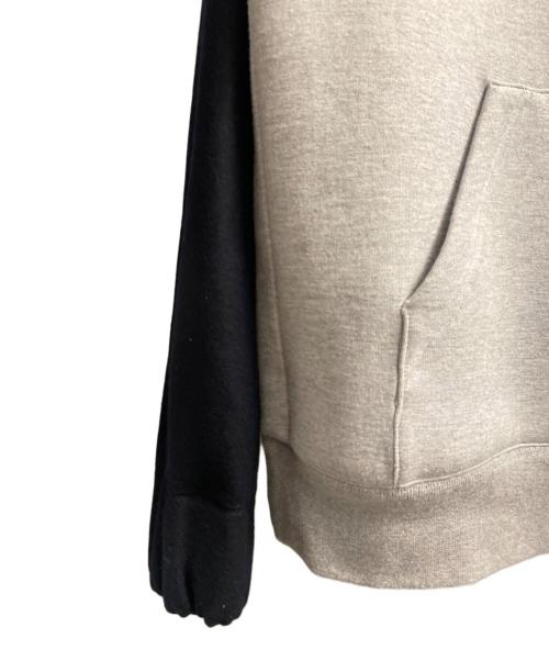 sacai（サカイ）sacai (サカイ) 24SS フーデッドジャケット グレー×ネイビー サイズ:3の古着・服飾アイテム