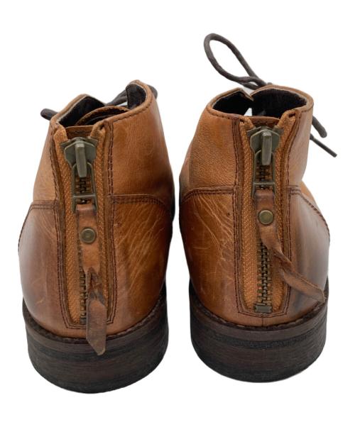 PADRONE（パドローネ）PADRONE (パドローネ) BACK ZIP CHUKKA BOOTS/バック ジップ チャッカ ブーツ ブラウン サイズ:SIZE 41の古着・服飾アイテム