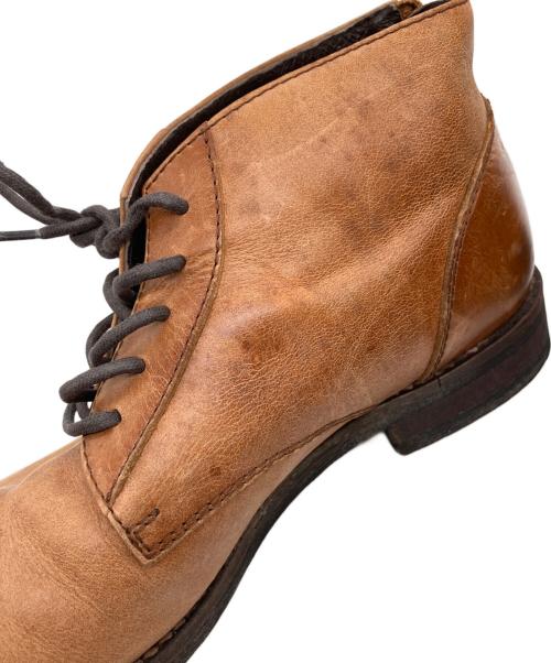 PADRONE（パドローネ）PADRONE (パドローネ) BACK ZIP CHUKKA BOOTS/バック ジップ チャッカ ブーツ ブラウン サイズ:SIZE 41の古着・服飾アイテム