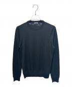 TOM FORDトムフォード）の古着「ハイゲージクルーネックニット KCL006 YMW010S23」｜ブラック