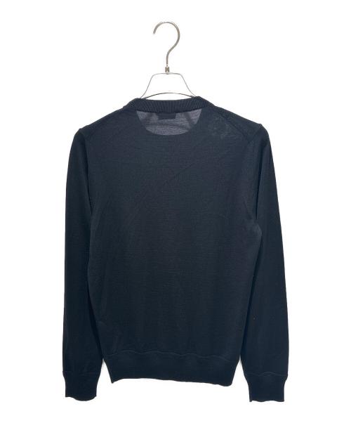 TOM FORD（トムフォード）TOM FORD (トムフォード) ハイゲージクルーネックニット KCL006 YMW010S23 ブラック サイズ:44の古着・服飾アイテム
