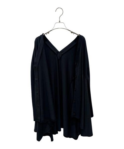 LE PHIL（ル フィル）LE PHIL (ル フィル) ベア天竺カットソーカーディガン ネイビー サイズ:Freeの古着・服飾アイテム