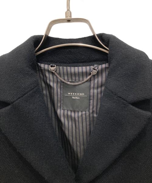 WEEKEND Max Mara（ウィークエンド マックスマーラ）Weekend Max Mara (ウィークエンド マックスマーラ) チェスターコート ブラック サイズ:38の古着・服飾アイテム