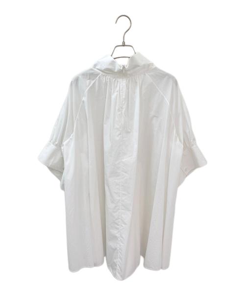 THE ROW（ザ ロウ）THE ROW (ザ ロウ) ハイネックフレアブラウス ホワイト サイズ:Mの古着・服飾アイテム