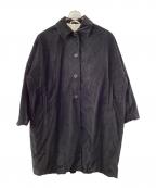 CASEY CASEYケーシーケーシー）の古着「ベルベットコート」｜ブラック