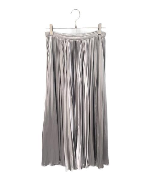 Christian Dior（クリスチャン ディオール）Christian Dior (クリスチャン ディオール) プリーツロングスカート シルバー サイズ:42の古着・服飾アイテム