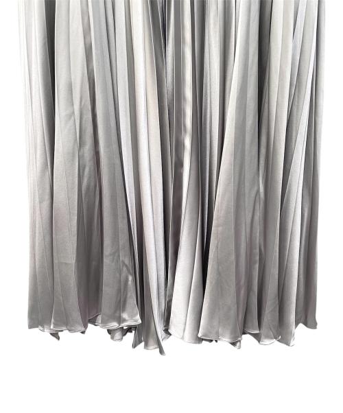 Christian Dior（クリスチャン ディオール）Christian Dior (クリスチャン ディオール) プリーツロングスカート シルバー サイズ:42の古着・服飾アイテム