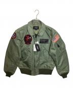 AVIREXアヴィレックス）の古着「CWU-36P VX-31 TOP GUN フライトジャケット」｜グリーン