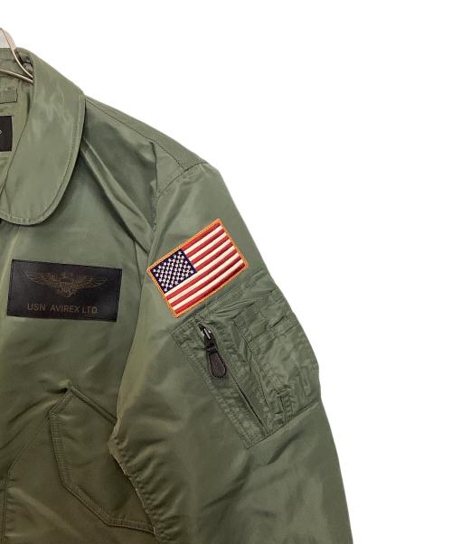 AVIREX（アヴィレックス）AVIREX (アヴィレックス) CWU-36P VX-31 TOP GUN フライトジャケット グリーン サイズ:L 未使用品の古着・服飾アイテム