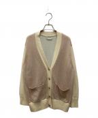UNITED ARROWS TOKYOユナイテッドアローズトウキョウ）の古着「メタルボタンVネックカーディガン」｜アイボリー×ベージュ