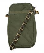 LeSportsacレスポートサック）の古着「CHAIN MINI PHONE CRSBDY チェーンミニ フォン クロスボディバッグ」｜グリーン
