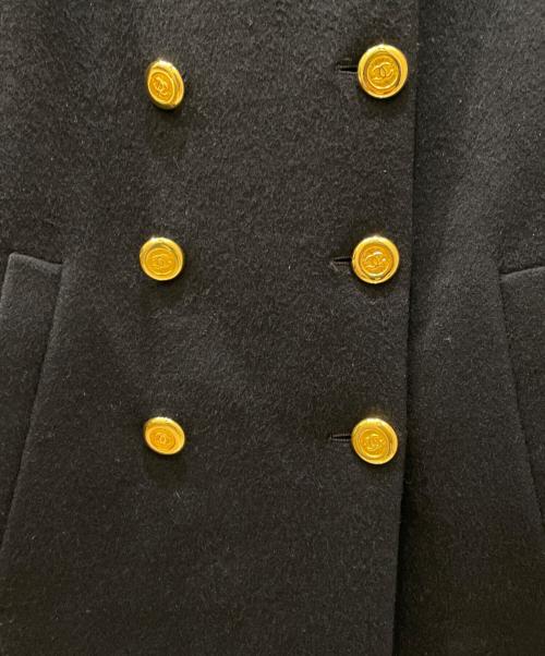 CHANEL（シャネル）CHANEL (シャネル) ココマーク釦ロングコート ネイビー サイズ:36の古着・服飾アイテム