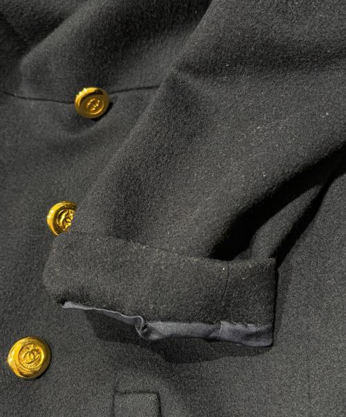 CHANEL（シャネル）CHANEL (シャネル) ココマーク釦ロングコート ネイビー サイズ:36の古着・服飾アイテム