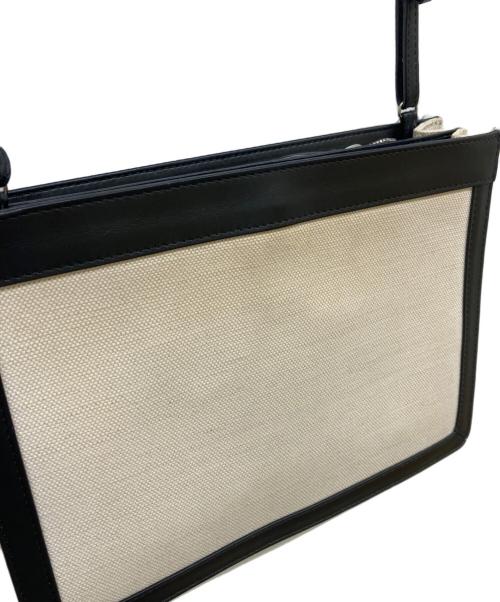 BALENCIAGA（バレンシアガ）BALENCIAGA (バレンシアガ) ネイビーポシェット アイボリーの古着・服飾アイテム