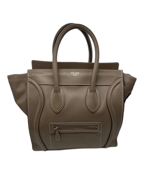 CELINE（セリーヌ）CELINE (セリーヌ) ラゲージ ミニトートバッグ ベージュの古着・服飾アイテム