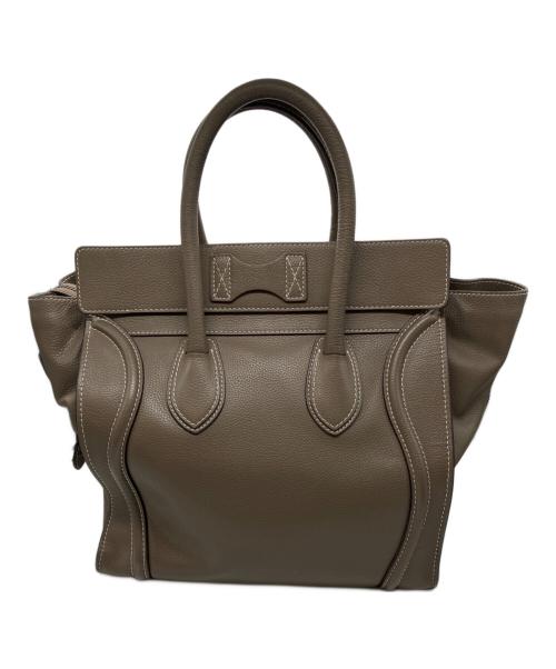 CELINE（セリーヌ）CELINE (セリーヌ) ラゲージ ミニトートバッグ ベージュの古着・服飾アイテム