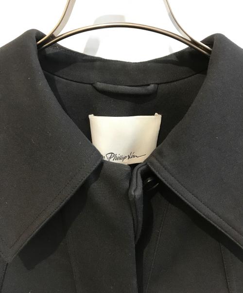 3.1 phillip lim（スリーワンフィリップリム）3.1 phillip lim (スリーワンフィリップリム) Box Cut Bracelet Sleeve Retro　P212-8018ELV ブラック サイズ:XSの古着・服飾アイテム