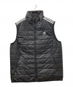 adidasアディダス）の古着「パデッドスタンドカラーパファーベスト」｜ブラック