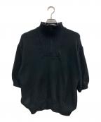 BASICKベイシックス）の古着「ハーフジップニット」｜ブラック